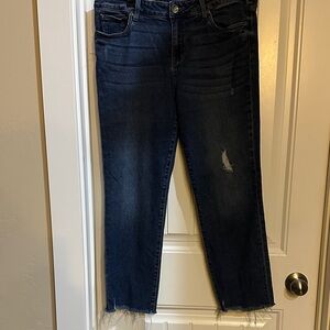 Kut from the Kloth Dark Blue Cropped Jeans